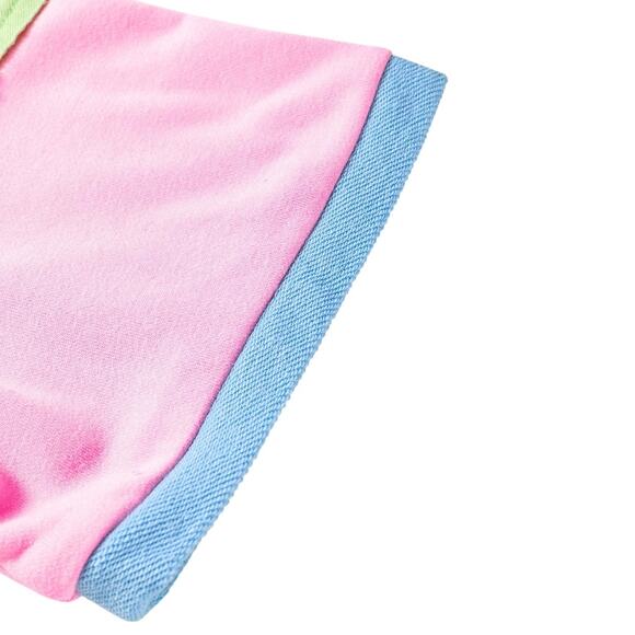 Light Blue Color Block Exposed Seam Patchwork Top New  1X - Picture 10 of 12